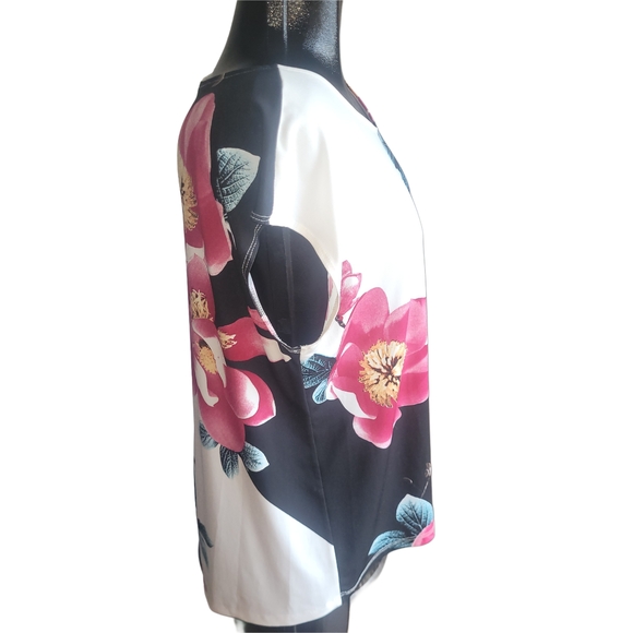 Laura Petites Floral Print Sleeveless Top XL - Picture 3 of 6